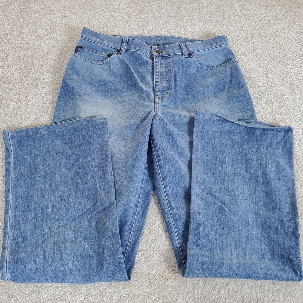 Ralph Lauren Lauren Jeans Women's Blue‎ Jeans Size 12 Light Fading